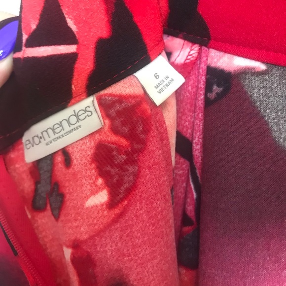 Eve Mendes red circle skirt - Picture 3 of 8